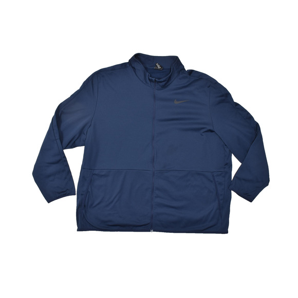 Nike Dri-FIT 4XL Navy Blue Full Zip Jacket Men's 4XL Pockets Athletic Long Sleev - Picture 1 of 8